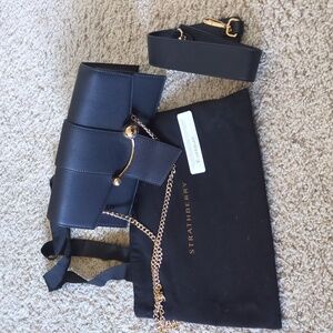 NWOT Strathberry Mini Crescent - black